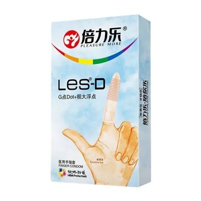 Bao Cao Su Ngón Tay Điểm Nổi Les - D - Hộp 8 Cái