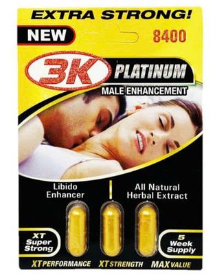 Viên uống cao cấp tinh chất thiên nhiên dành cho phái mạnh 3KO Gold 8400mg Extra Strong 3 Viên
