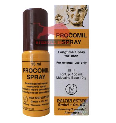 Chai Xịt Làm Chậm Xuất Tinh Kéo Dài Cuộc Yêu Dành Cho Nam Giới Procomil - 15 ml Chính Hãng