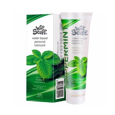 Gel Làm tình bằng miệng và hậu môn - Wet Stuff Peppermint 100g - Hương Bạc Hà Mát Lạnh, Thơm Ngát, Sảng Khoái  Chính hãng