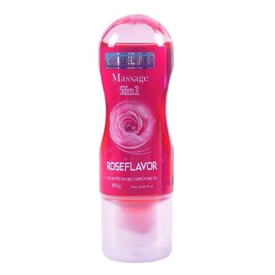 Gel tạo trơn cao cấp Massage 2 in 1 Cokelife Rose Flavor 100ml chính hãng