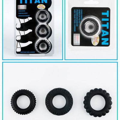 BỘ 3 VÒNG ĐEO DƯƠNG VẬT TITAN CHỐNG XUẤT TINH SỚM TĂNG KÍCH THÍCH