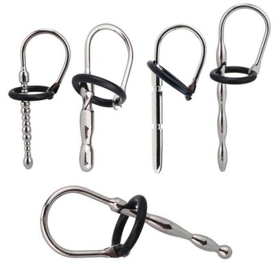 Móc Câu Mini Inox Kết Hợp Vòng Đeo Hỗ Trợ Giải Tỏa Sinh Lí Dành Cho Nam Giới Nhiều Kiểu