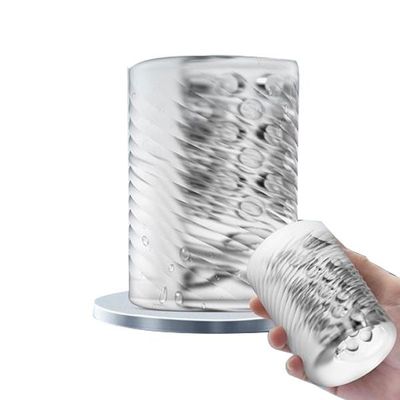 Cốc âm đạo dành cho nam giới Mini Dành Cho Nam Silicone Trong Suốt Mowan Có rung co bóp gân gai chính hãng