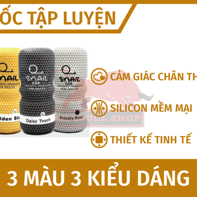 Cốc âm đạo dành cho nam giới Snail Trong suốt nhỏ gọn chính hãng