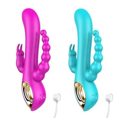 Cây Massage 3 Nhánh Thỏ Đa Năng Nhiều Chế Độ Rung Cao Cấp