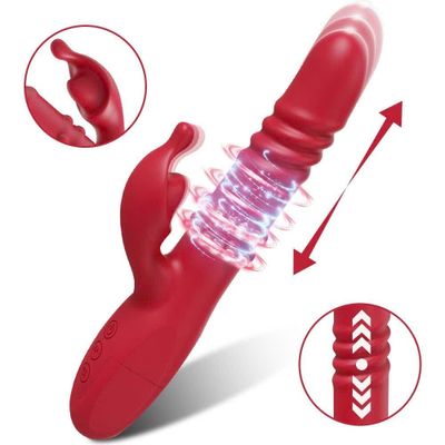 Cây Massage Đỏ Có Nhánh, Nhiều Chế Độ Đa Năng Cao Cấp, Có Bi Trên Thân CHÍNH HÃNG CAO CẤP