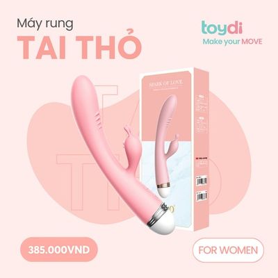 Máy massage cao cấp dành cho nữ giới giải toả Lilo Tai Thỏ có nhánh phụ nhiều chế độ rung chính hãng 