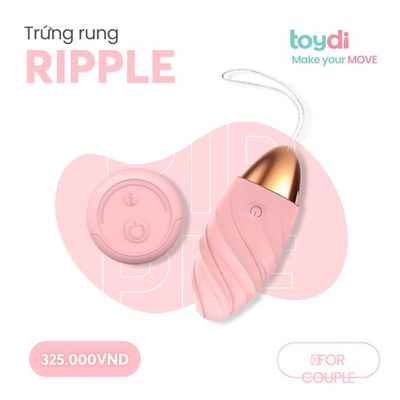 Trứng Ripple massage cao cấp dành cho nữ giới giải toả cô bé nhiều chế độ rung chính hãng