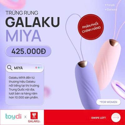 Trứng Rung Massage Kích Thích Điểm G Galaku MIYA Chính Hãng