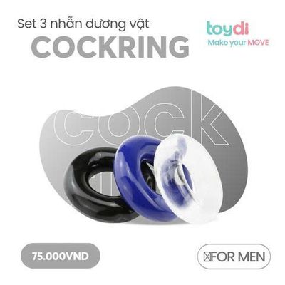 Vòng Đeo Tăng Khoái Cảm Set 3 Cockring Chính Hãng