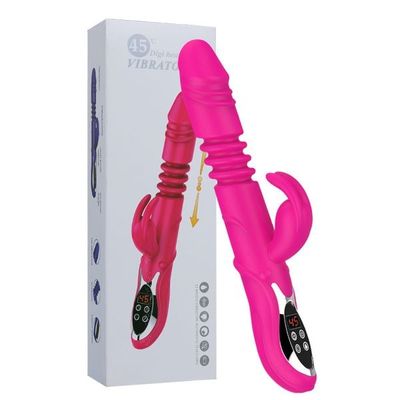 Dương Vật Vibrators Tỏa Nhiệt 12 Chế Độ Rung Thụt Có Nhánh Chính Hãng