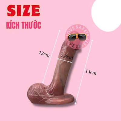 Dương Vật Giả Dính Tường Dildo Soft Có Bìu dành cho nữ giới chính hãng
