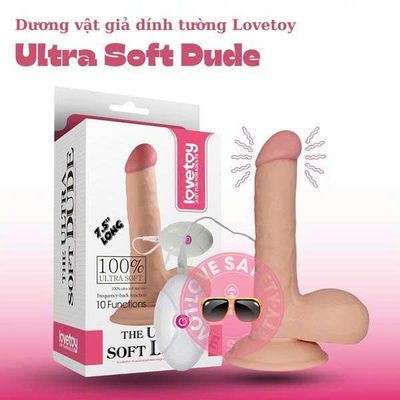 Dương Vật Dính Tường Lovetoy Ultra Soft Dude 7.5 Có Rung dành cho nữ giới chính hãng