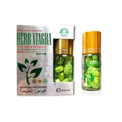 Viên uống hỗ trợ cương tăng cường sinh lý nam Herb Viaga Men hộp 10 viên