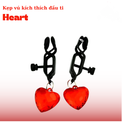 Kẹp Vú Kích Thích Đầu Ti Heart Đồ Chơi BiDiSM cho nữ giới chính hãng