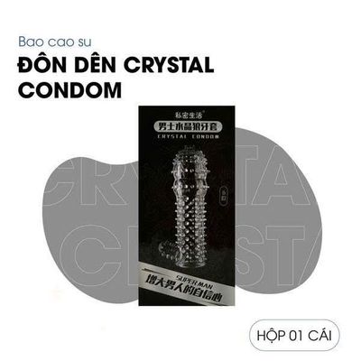 Đôn Dên Tăng Kích Thước Crystal Condom Gai Mềm 377930