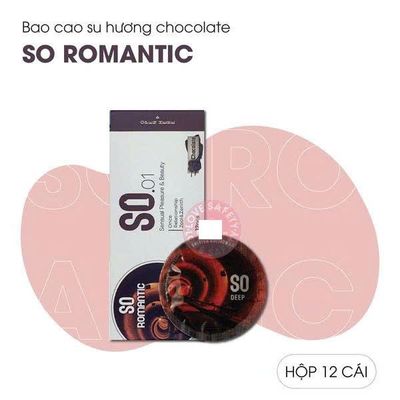 Bao Cao Su Hương Chocolate SO Romantic - Hộp 12 Cái 377978