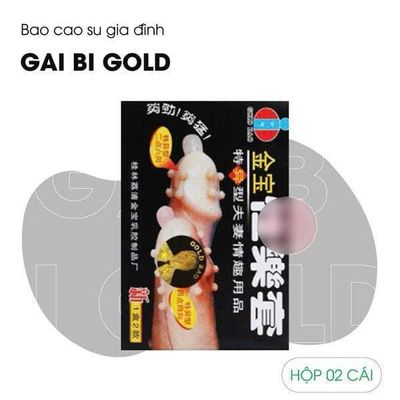Bao Cao Su Gai Bi Gold - Hộp 2 Cái 377993