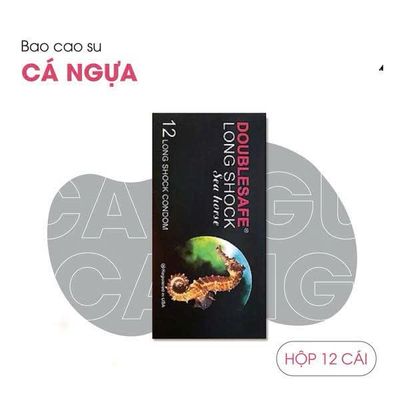 Bao Cao Su Kéo Dài Thời Gian Cá Ngựa Doublesafe - Hộp 12 Cái 377992