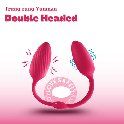 Trứng Rung 2 Đầu Kéo Dài Cao Cấp Yunman Double Headed Chính Hãng