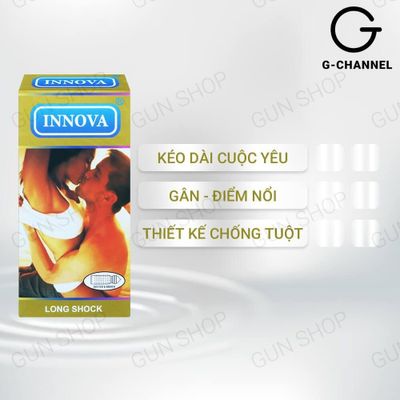 Bao cao su Innova Vàng - Kéo dài thời gian - Hộp 12 cái 378293