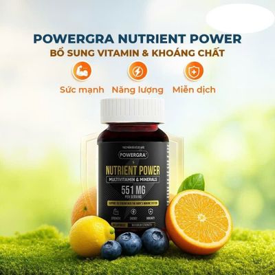 Viên uống bổ sung vitamin tổng hợp và khoáng chất Powergra Nutrient Power - Hộp 60 viên 378674
