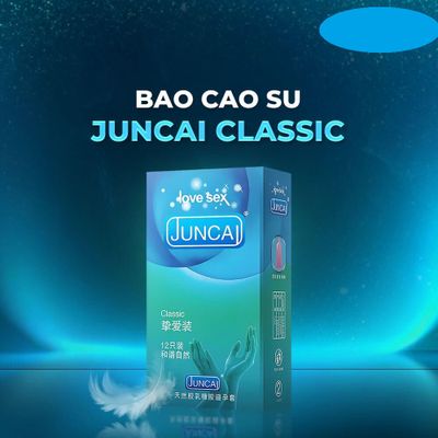 Bao cao su Juncai Classic  Mềm và mỏng  Hộp 12 cái cao cấp chính hãng