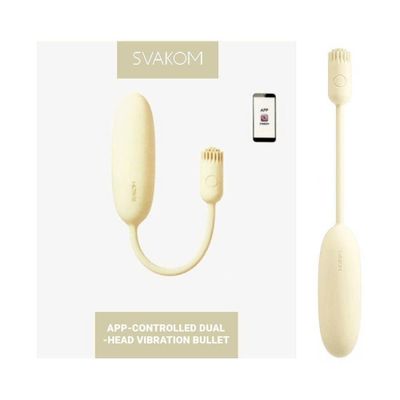 Trứng rung Silicon siêu mềm Svakom Shimmer App thiết kế sang trọng rung 2 đầu kích thích đa điểm cao cấp