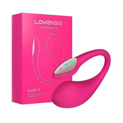 Trứng rung Tình Yêu Lovense Lush 4 Silicon siêu mềm Rung Mạnh mẽ tự do điều chỉnh chống nước có đèn led nhấp nháy