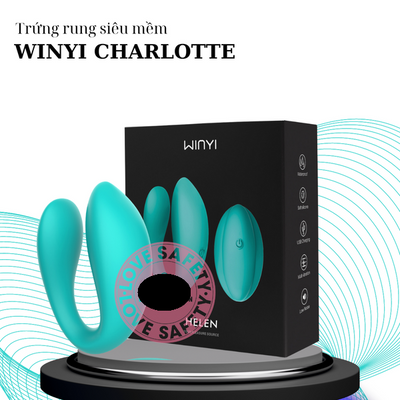Trứng Rung Silicone Siêu Mềm Mại Cao Cấp Charlotte 10 Chế Độ Rung - Sạc Điện