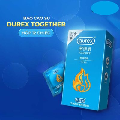 Bao cao su Durex Together  Mềm mại và mịn màng Hộp 12 cái cao cấp chính hãng
