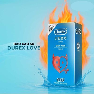 Bao cao su Durex Love Siêu mỏng, hương vani Hộp 10 cái cao cấp chính hãng