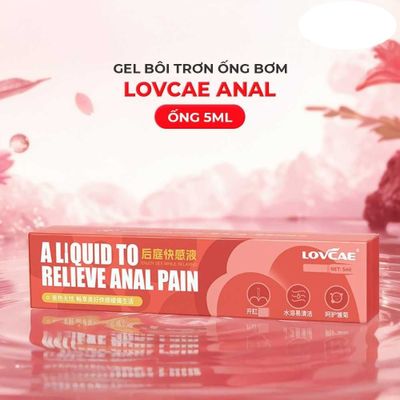 Gel bôi ống bơm Lovcae Anal Giảm đau quan hệ hậu môn Ống 5ml Cao Cấp Chính Hãng