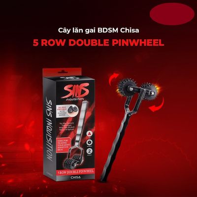 Cọ lăn gai BDSM Chisa Sins Inquisition 5 Row Double Pinwheel 382383