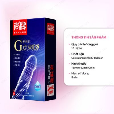 (Có Video) Bao cao su thân gai xoắn ốc Hộp 10 cái cao cấp chính hãng