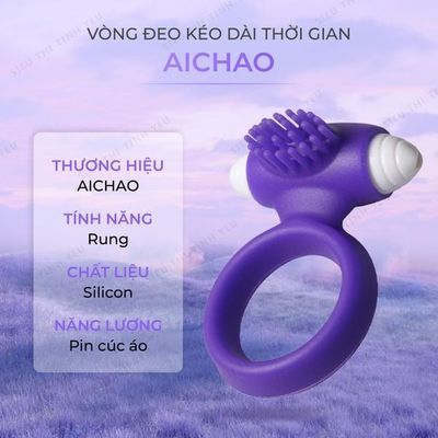 (Có Video) Vòng đeo Aichao kéo dài thời gian có rung đa chế độ gai nổi lớn dùng pin