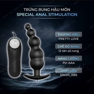(Có Video)Trứng rung Pretty Love Special Anal Stimulation 12 chế độ rung dùng pin