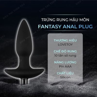 (Có Video) Trứng rung LoveToy Fantasy Anal Plug 10 chế độ rung dùng pin