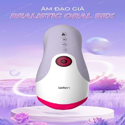 (Có Video) Âm đạo giả Leten Realistic Oral Sex 7 chế độ rung có gai mềm bên trong dùng pin sạc
