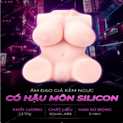 Âm đạo giả búp bê mini kèm ngực Silicon trần cao cấp và mềm mịn 