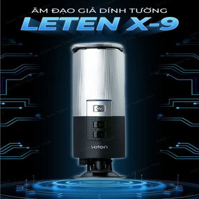 (Có Video) Âm đạo giả dính tường Leten X-9 rung đa chế độ pin sạc