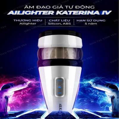 (Có Video) Âm đạo giả dính tường Ailighter Katerina IV có rung xoay ngoáy đa chế độ có âm thanh pin sạc