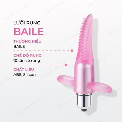 ( CÓ VIDEO ) Lưỡi rung cực mạnh giá cực rẻ Baile màu hồng dùng pin