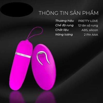 (Có Video) Trứng rung không dây 12 chế độ dùng pin Pretty Love Darlene