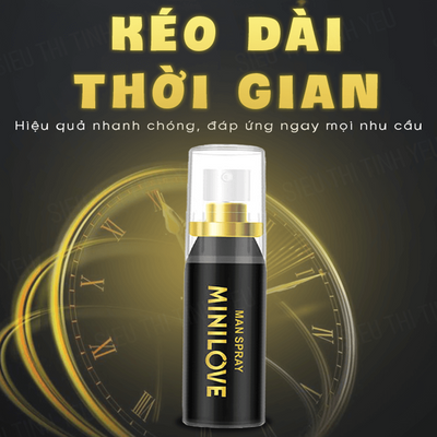 Chai xịt kéo dài thời gian nam giới lâu ra MiniLove Men Gold Love Spray 15ml