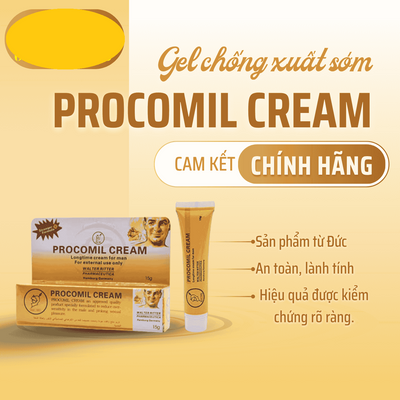 Kem chống xuất tinh sớm lâu ra dành cho nam Procomil Cream Chai 15g