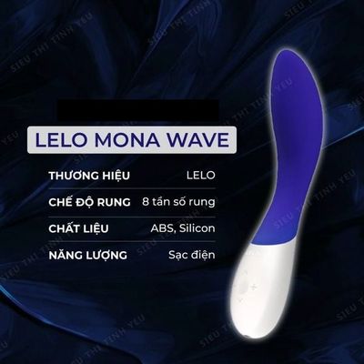(CÓ VIDEO)Dương vật giả theo sóng 8 chế độ rung cao cấp LeLo Mona Wave 
