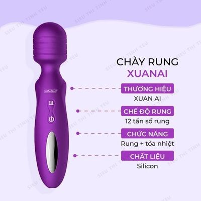 (Có video)Chày rung Xuanai 12 tần số rung xoay dùng pin sạc