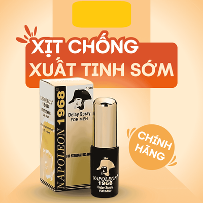 Chai xịt kéo dài thời gian lâu ra Napoleon 1968 Delay Spray Chính Hãng